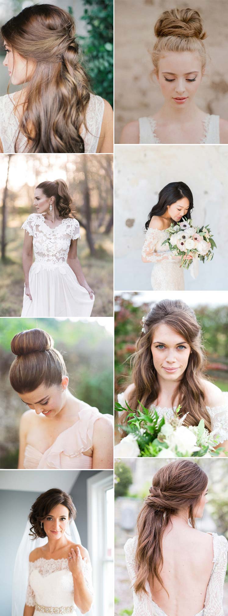 Wedding hairstyle ideas for stylish brides