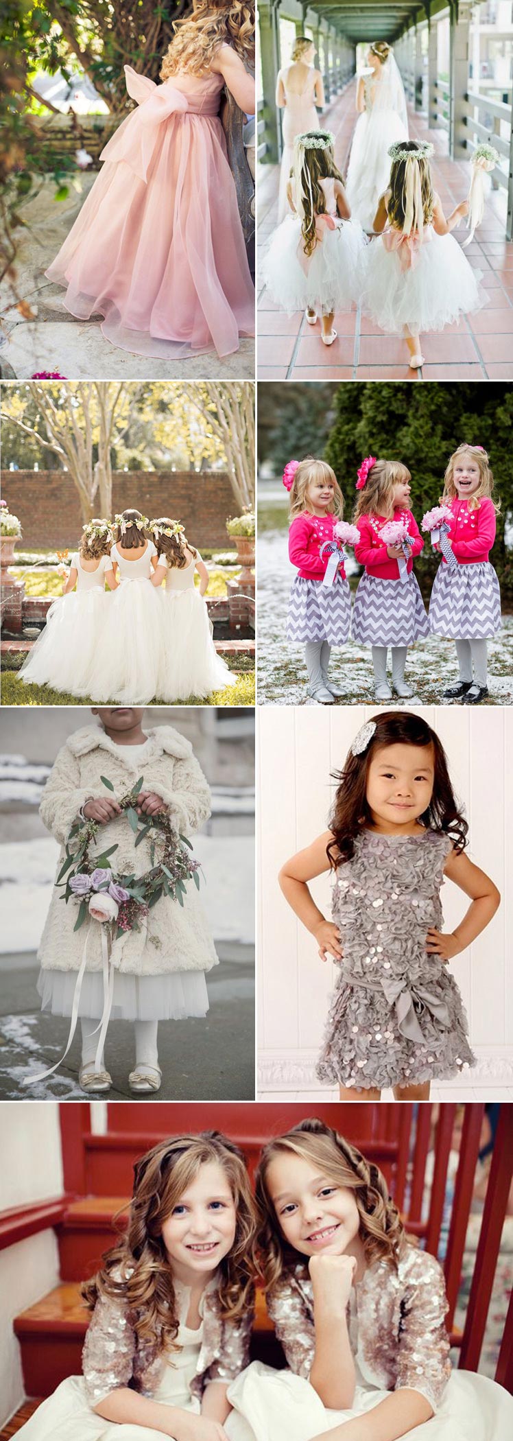 Pretty bridesmaid dress ideas for your flower girls