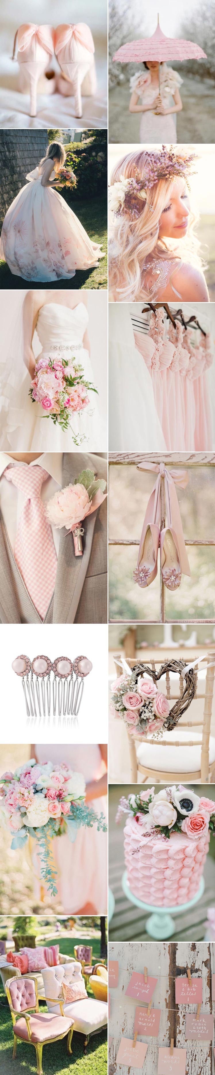 Perfect pink inspiration for your wedding colour scheme
