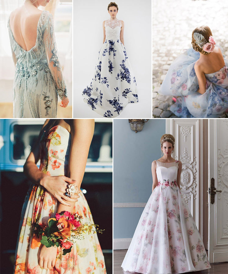 Detailed flower wedding dress inspiration