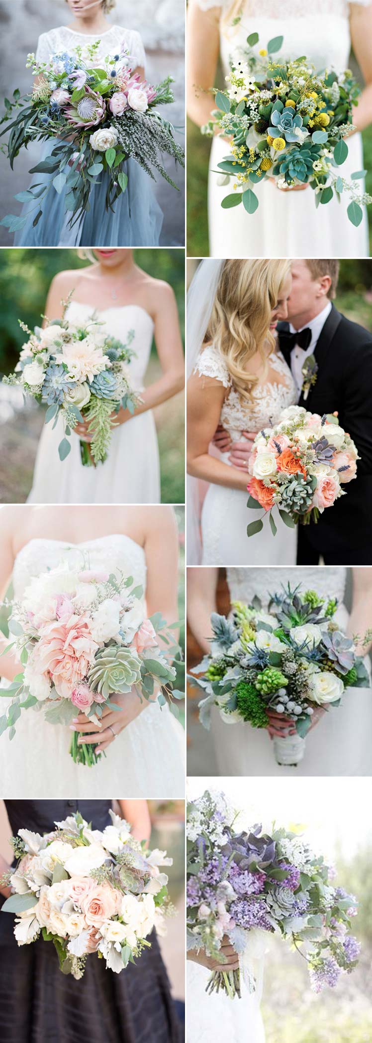 Succulent bridal bouquet inspiration for your special day