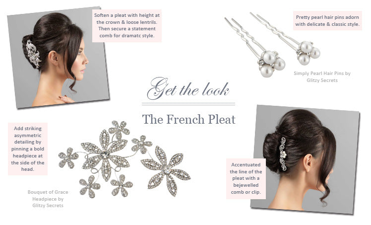 How to style a French pleat bridal hairstyle