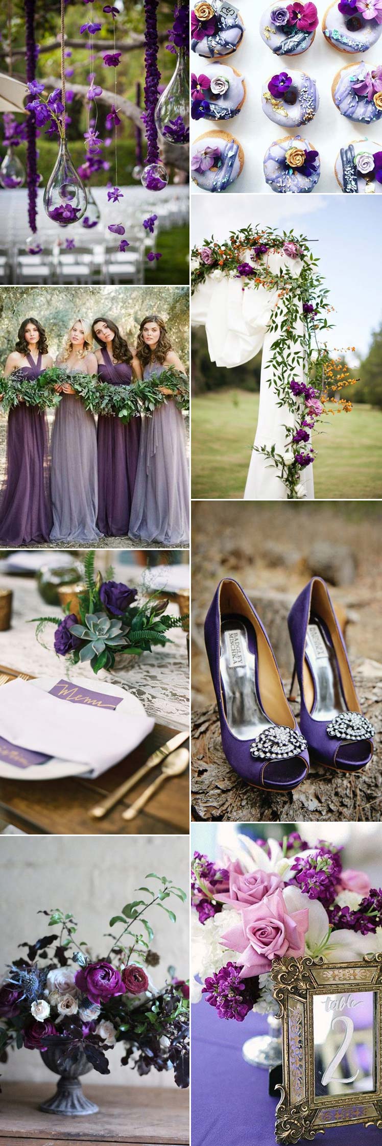 Ultra Violet colour wedding theme inspiration