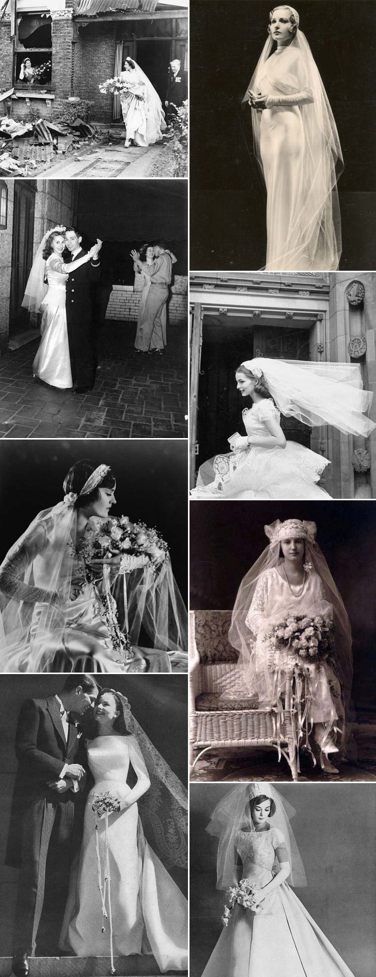A look at vintage bridal veils