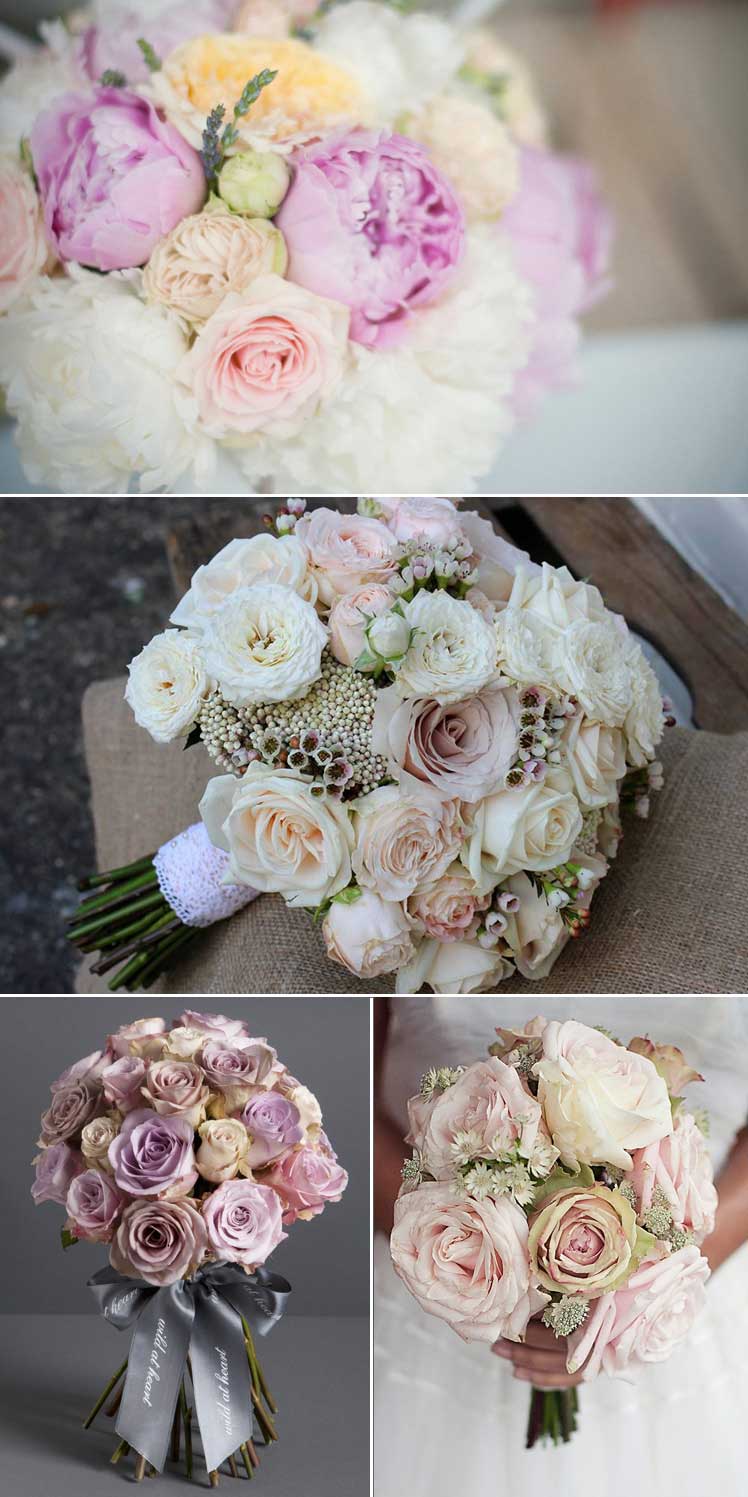 Inspiration for wedding flowers with a vintage theme