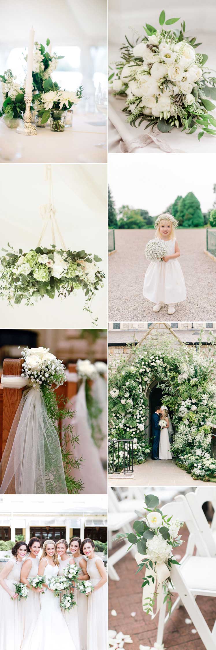 White flower ideas for a spring wedding 