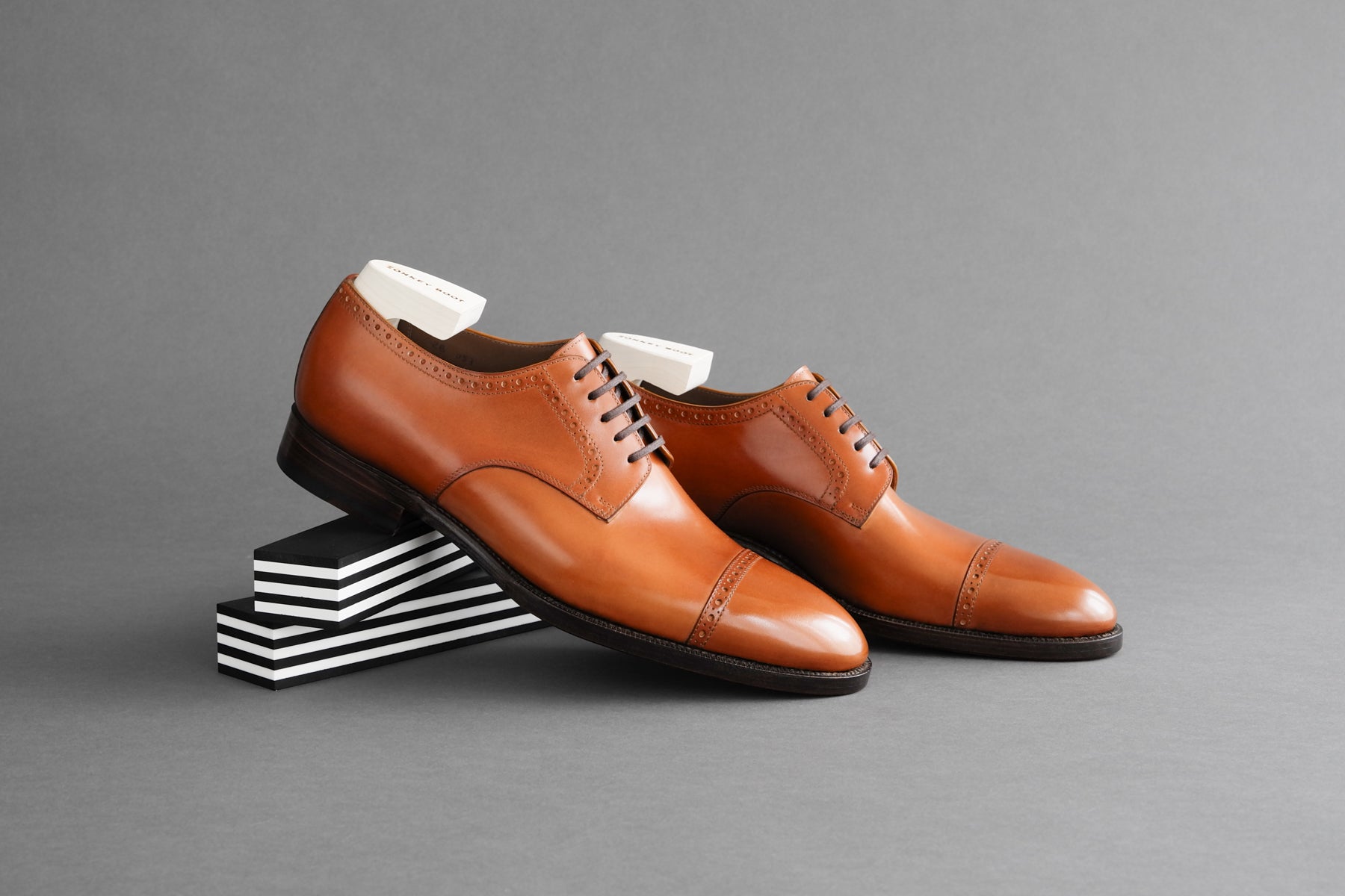 Ringlet grund Bliv ZeroFiveThree.Havana Toe-Cap Derby Shoes from Bavarian Calf – Zonkey Boot