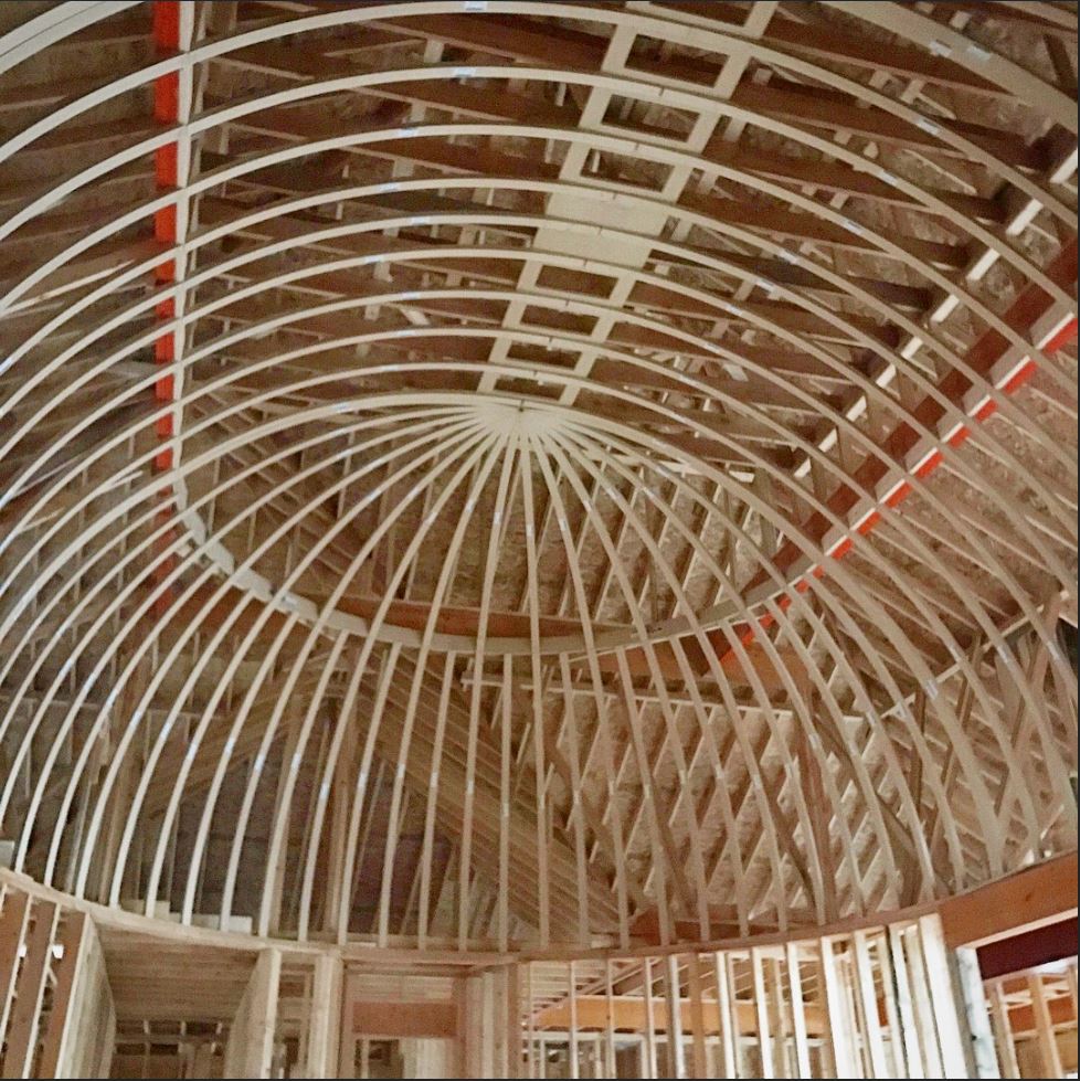 Elongated Dome Ceiling In A Great Room