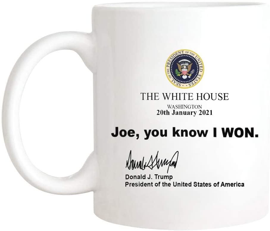 Details about   Joe You Know I Won Donald Trump Supporter Black Coffee Mug for Trump Supporter 