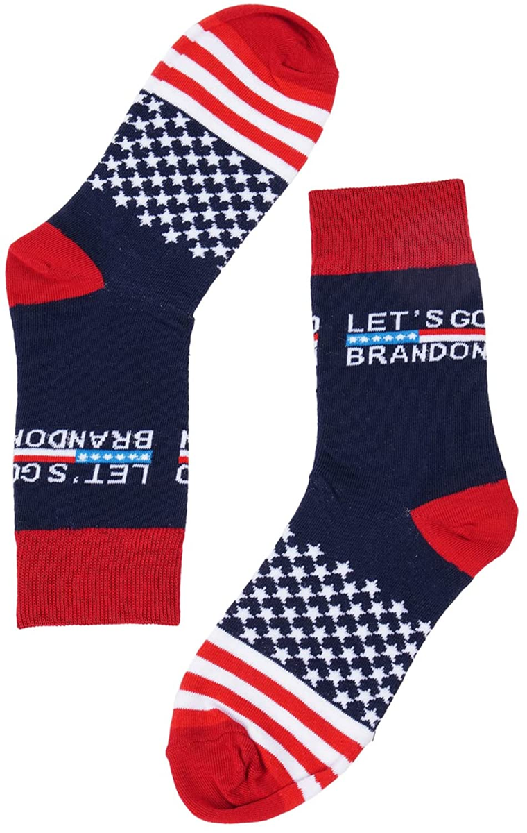 Trump 2024 socks Let's Go Brandon Socks Novelty Gift Donald Trump Sock