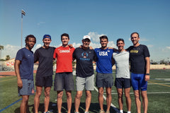 Hurdler David King with the Phoenix Track Squad in Arizona 