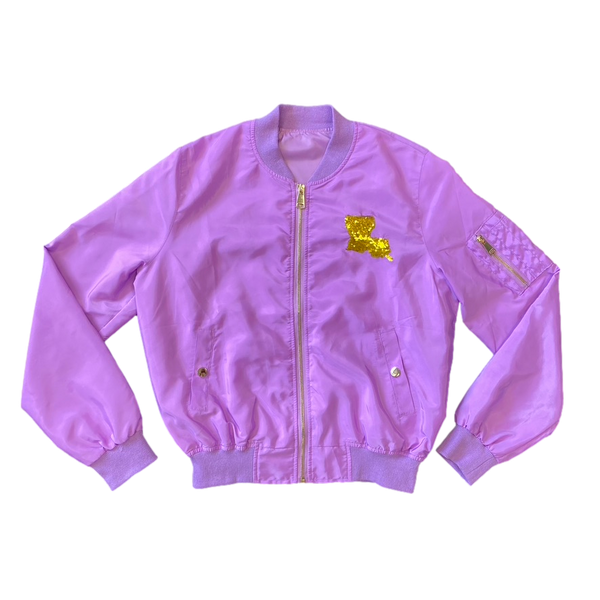 Cambiable vela objetivo Lavender Louisiana Bomber Jacket – Sparkle City Co