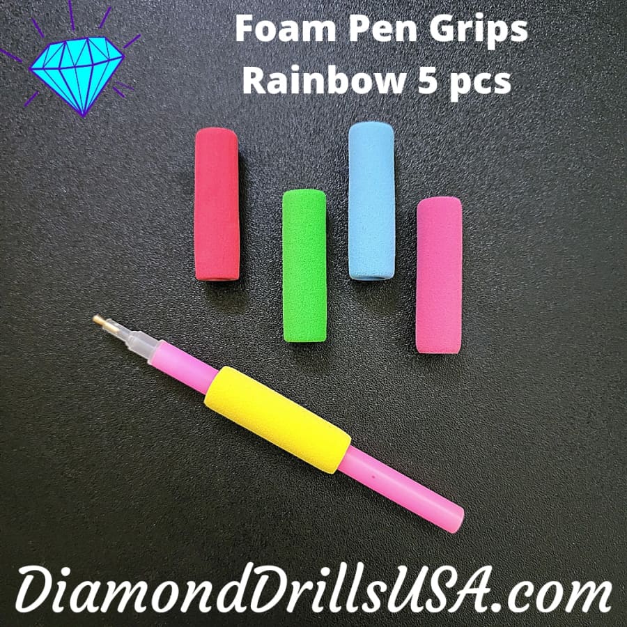 DiamondDrillsUSA - Foam Comfort Grips Pen Pencil Diamond Painting Pens Soft Ergonomic