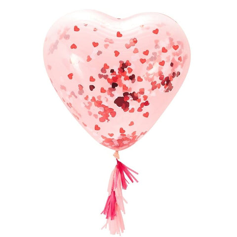 Heart Shaped Confetti Balloon, Ginger Ray | 6.50USD