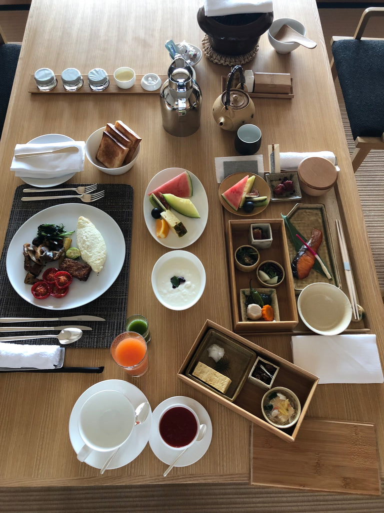 In-room breakfast at AMAN