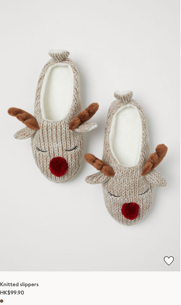 H&M Reindeer Slippers- ok I had to include 1 holiday item because I don't want these to be gone! (click to shop)