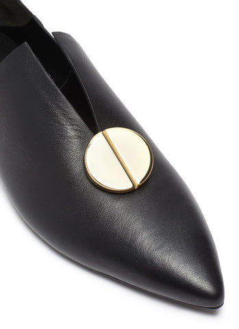 kelby metal detail loafers, 294USD | Mercedes Castillo