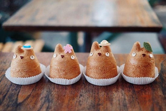 Totoro Cream Puffs via NatsukiLove on Tripadvisor.com 