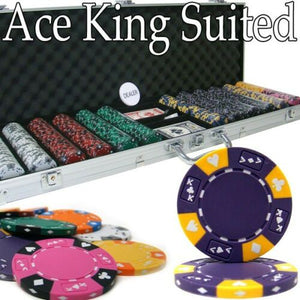 Ace King Suited Poker Chip Sets