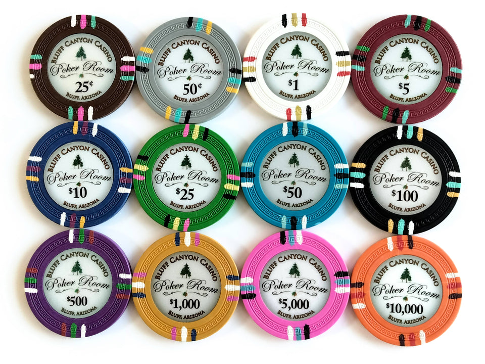 Bluff Canyon Poker Chips