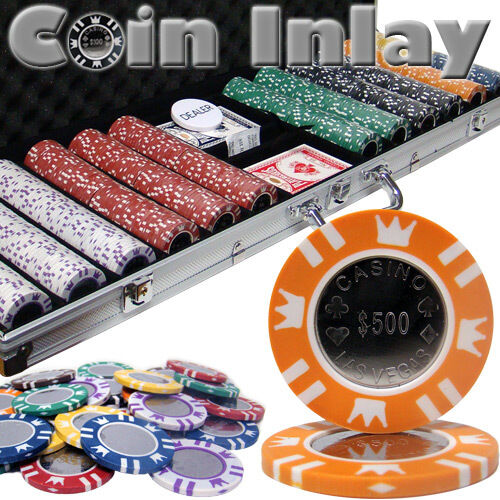 Coin Inlay Poker Chip Sets
