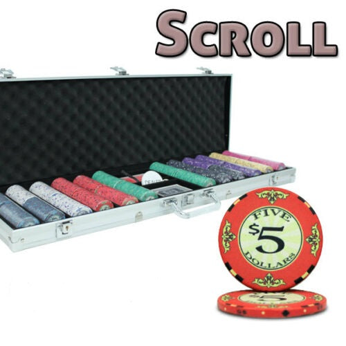Scroll Poker Chip Sets
