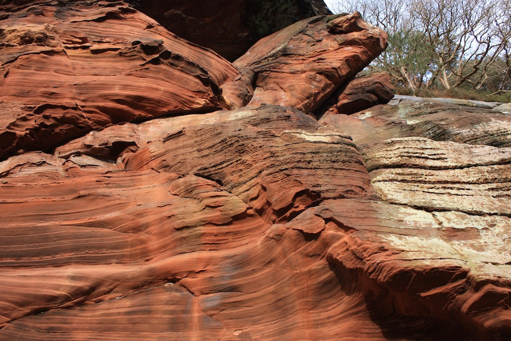 Eroded sandstone outcrop