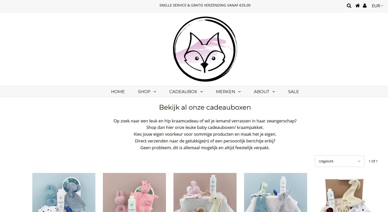 Little Fox - Shopify webshop