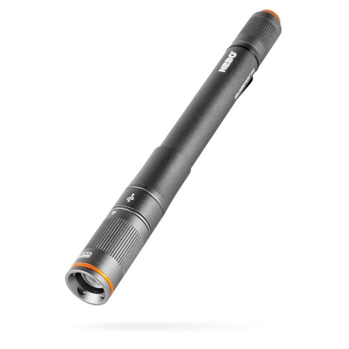 NEBO Rechargeable Led Flashlight - Storm Grey