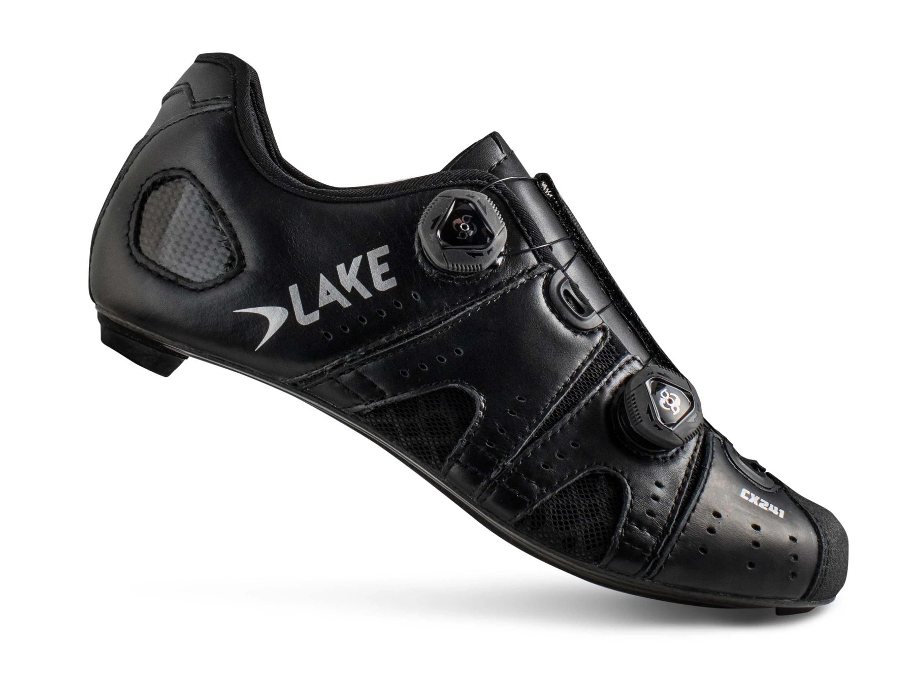 LAKE CX241 Carbon Road Shoes EU43 - Black/Silver