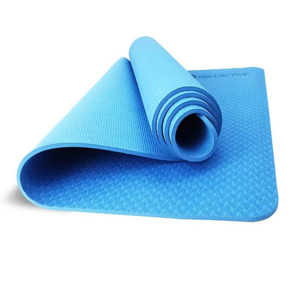 

JUST NATURE Blue Lite Yoga Mat | Anti Tear and Sweat Proof | Premium TPE Friendly Material