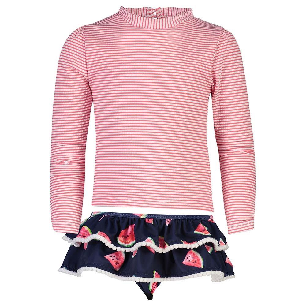 

SNAPPERROCK Girl's Slice Of Life Long Sleeve Ruffle Set - Red