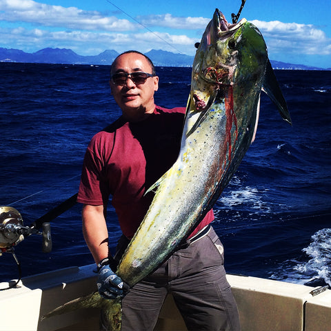 Mazek Tov, Oabu fishing, Mahi