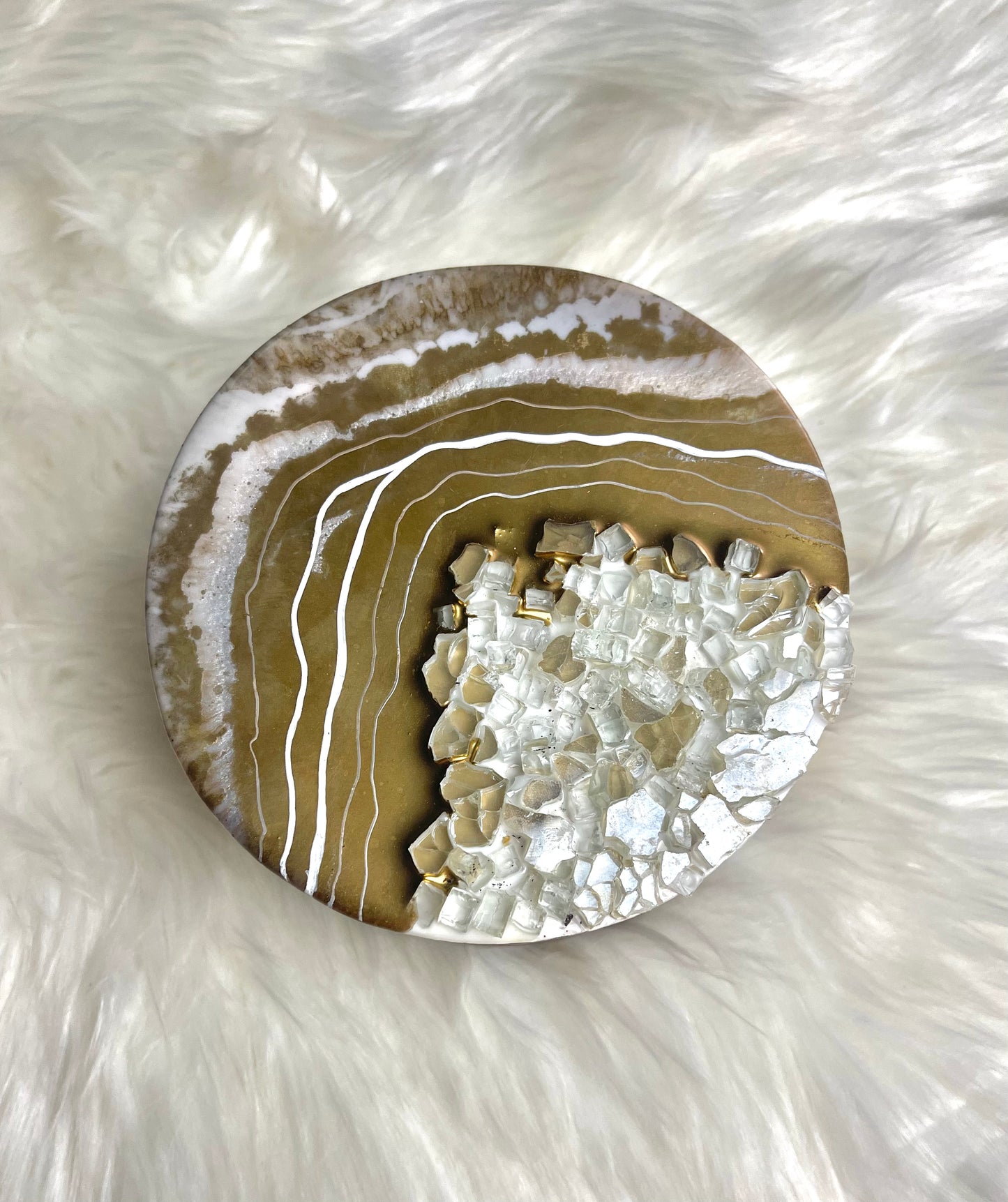 Gold Geode Box