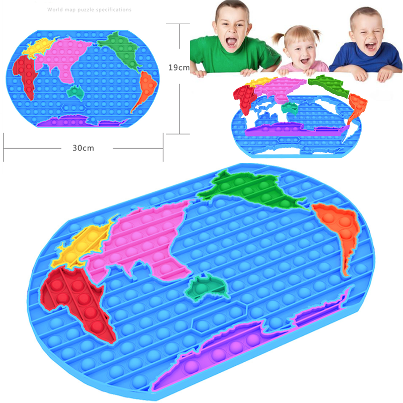CELEVE POP IT US MAP,Push Pop Bubble Fidget Toy,Block Puzzles of USA 