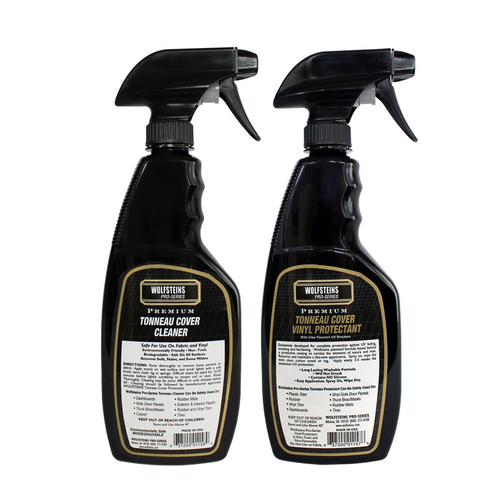 Wolfsteins Pro Series Premium Vinyl Tonneau Cover Cleaner Protectant Kit Wolfsteins Pro Series