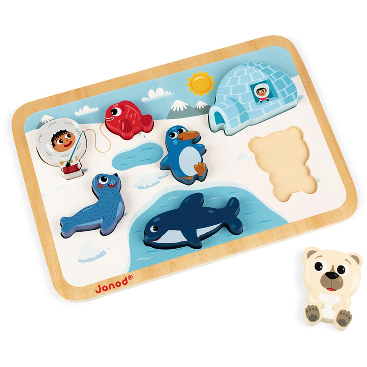 chunky puzzle North Pole 18 months+ – PSiloveyou