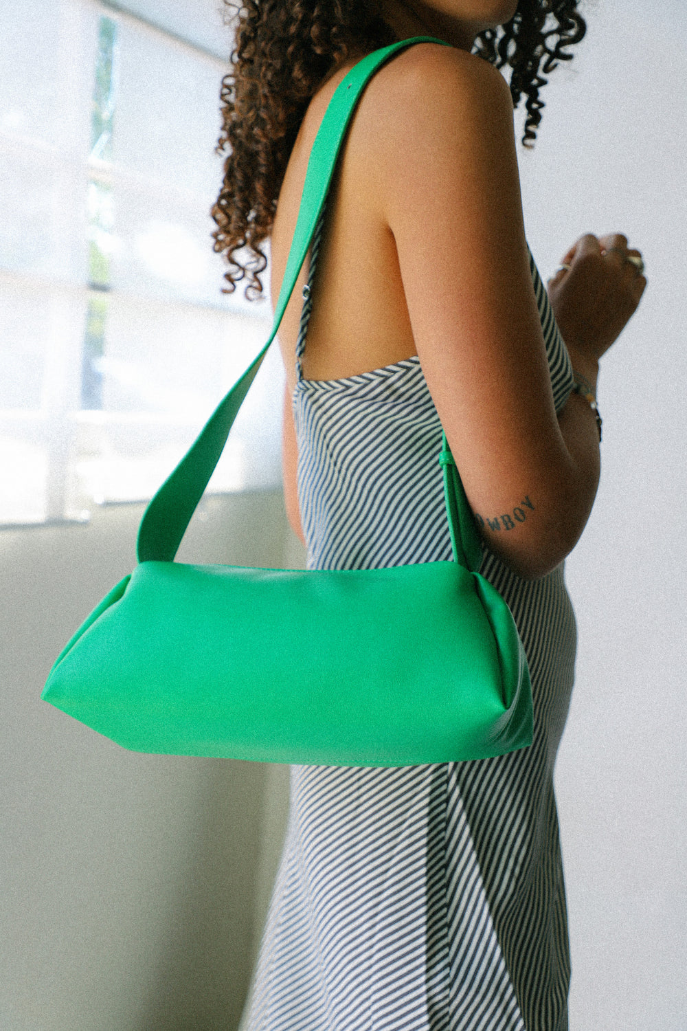 Green Amaya Trapeze Bag