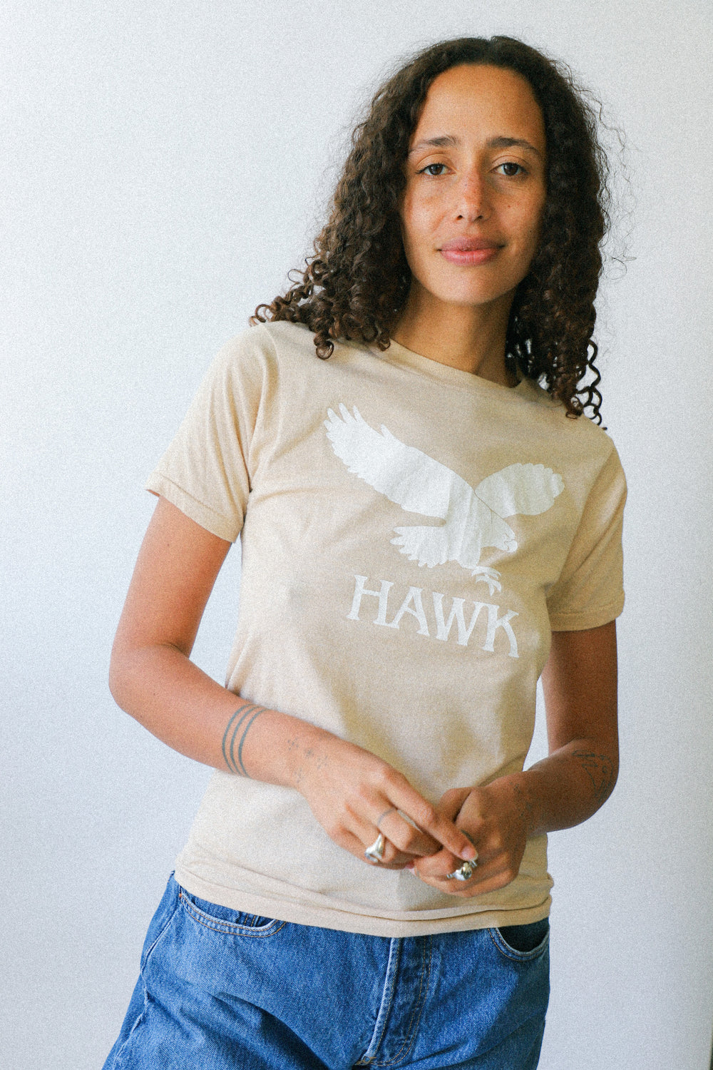 Tan Hawk Tee