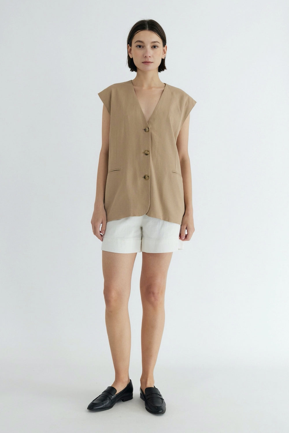 Taupe Evan Vest