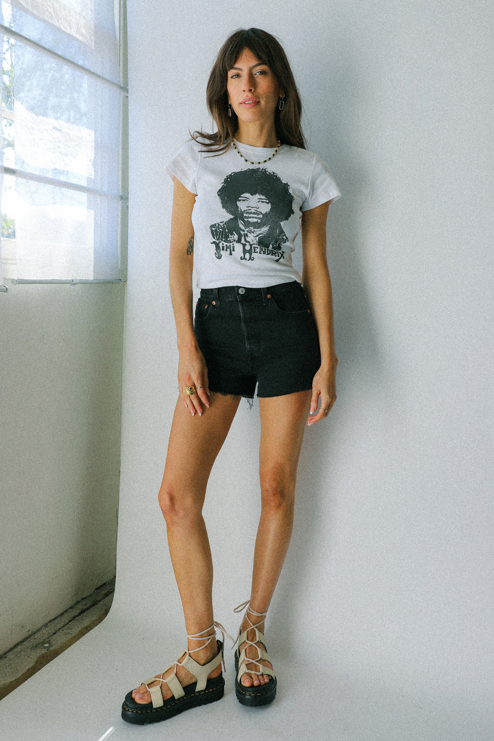 Jimi Hendrix Portrait Slim Tee