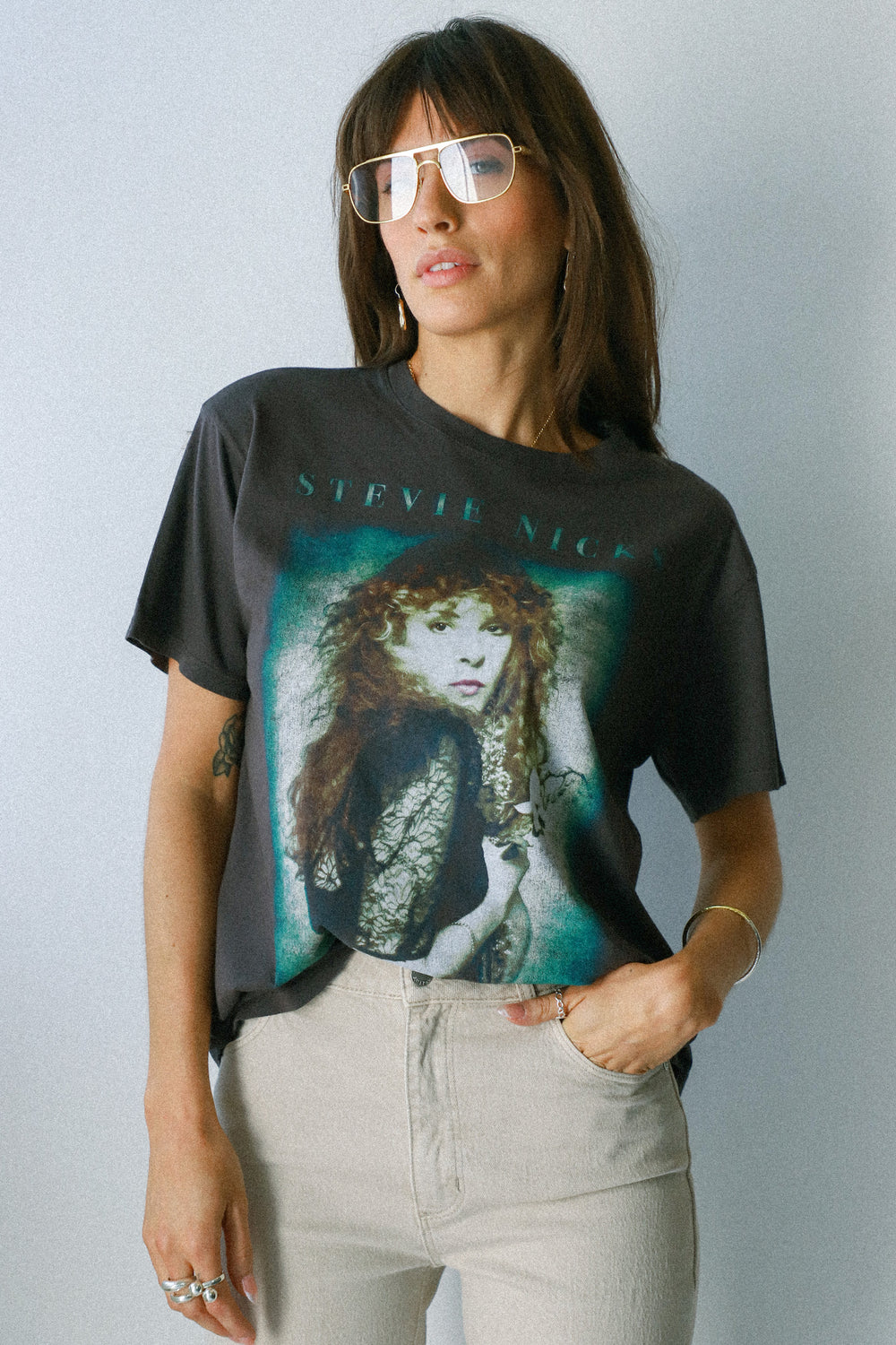 Stevie Nicks Photo Boyfriend Tee