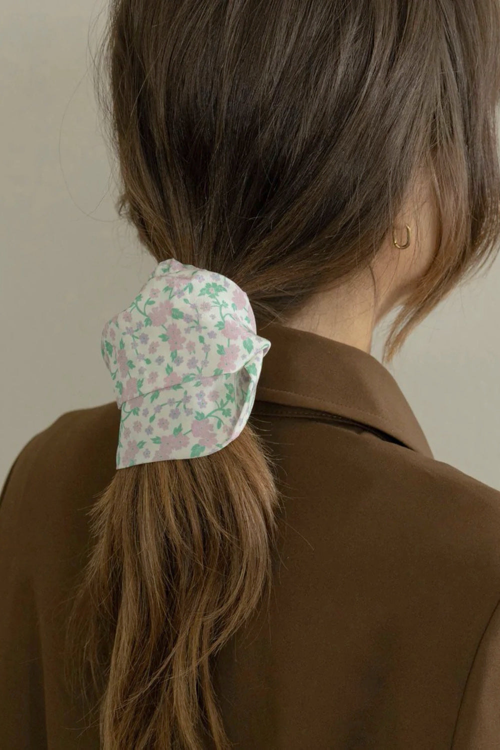 Large Floral Georgia Scrunchie