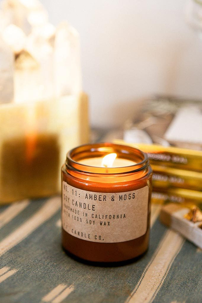 Amber & Moss Candle