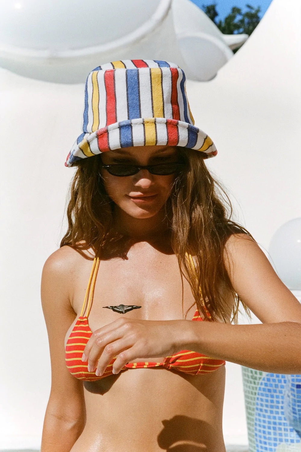 Terry Stripe Shore Bucket