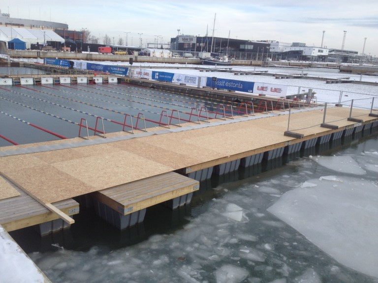 Tallinn Harbour setting up for the IWSA World Championships