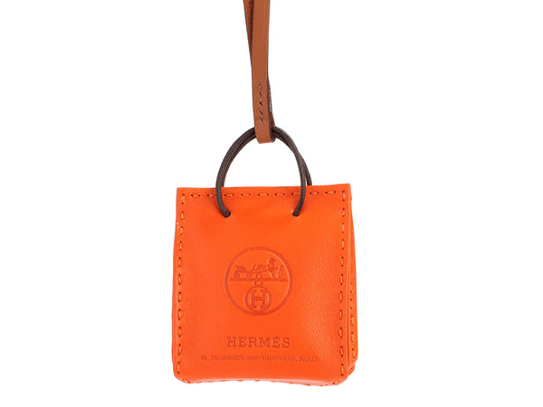 HERMES Orange Bag charm | myglobaltax.com