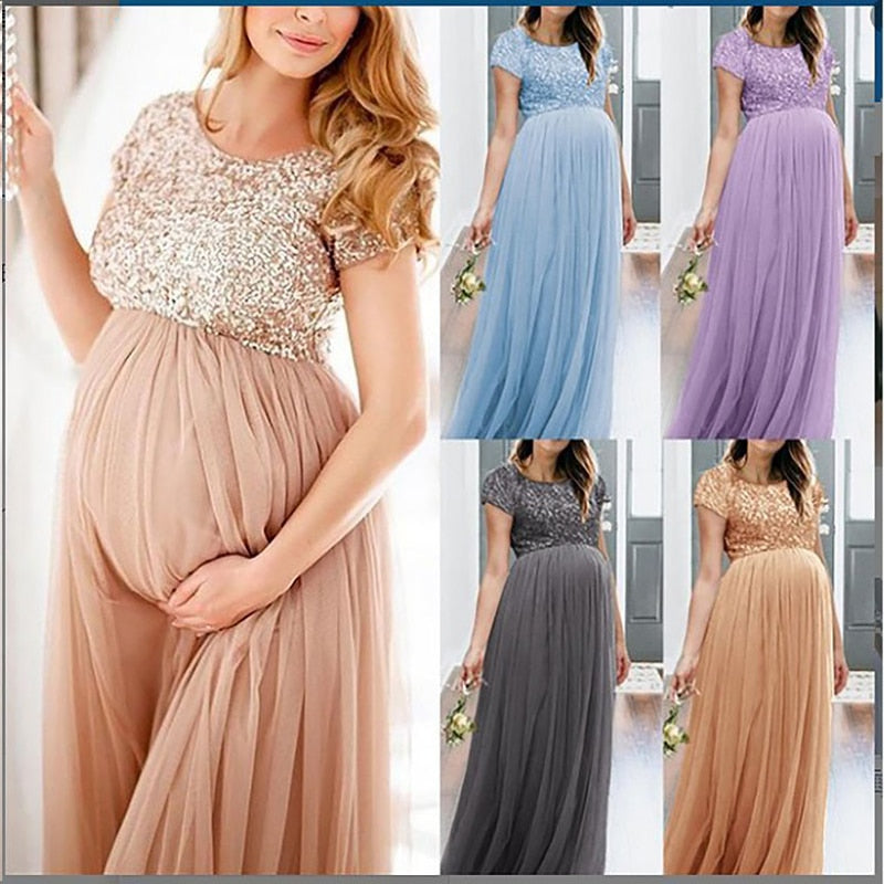 chiffon pregnancy dresses
