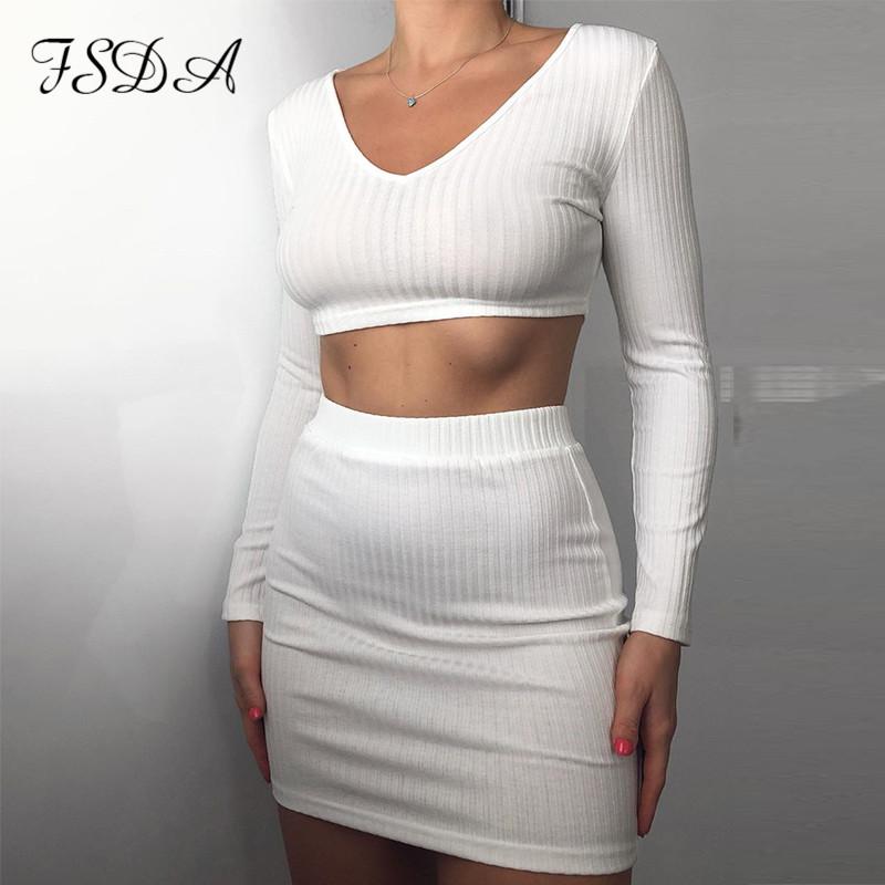 white mini bodycon skirt