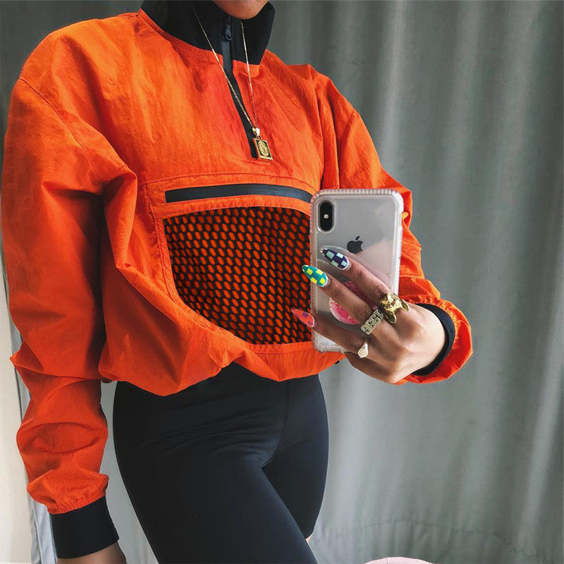 orange tracksuit womens